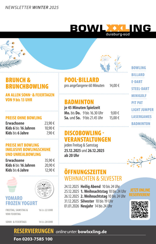 Bowling-Newsletter-Oktober