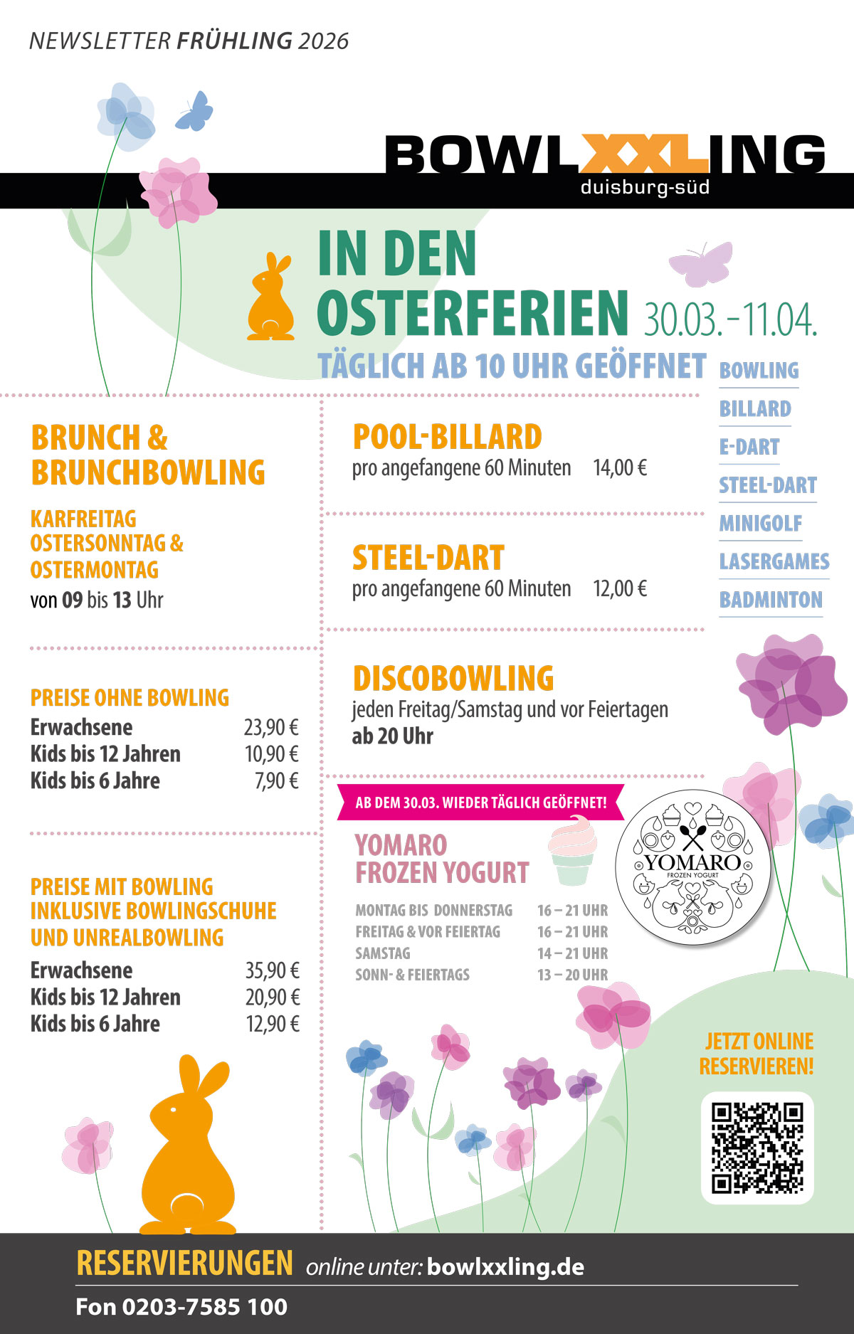 BowlXXLing Osterferien 2026